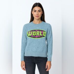 From Future Women’s Gray 100% Cashmere Crewneck Sweater Size M Slim Fit NWOT